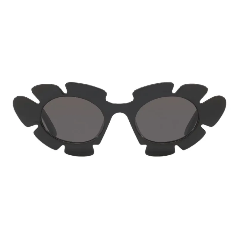 LOEWE Injection Molding Oval Sunglasses Unisex Black-1