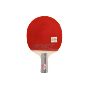 DOUBLEFISH Ping Pong Paddles Unisex Pure Wood Horizontal Beat Straight Beat