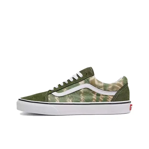 Vans Old Skool Skateboard Shoes Unisex Low-Top Green