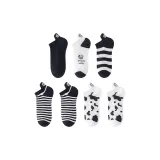 7 Pack, Thick Stripes+Cow+Pinstripe *2+Cow Block *2+Black