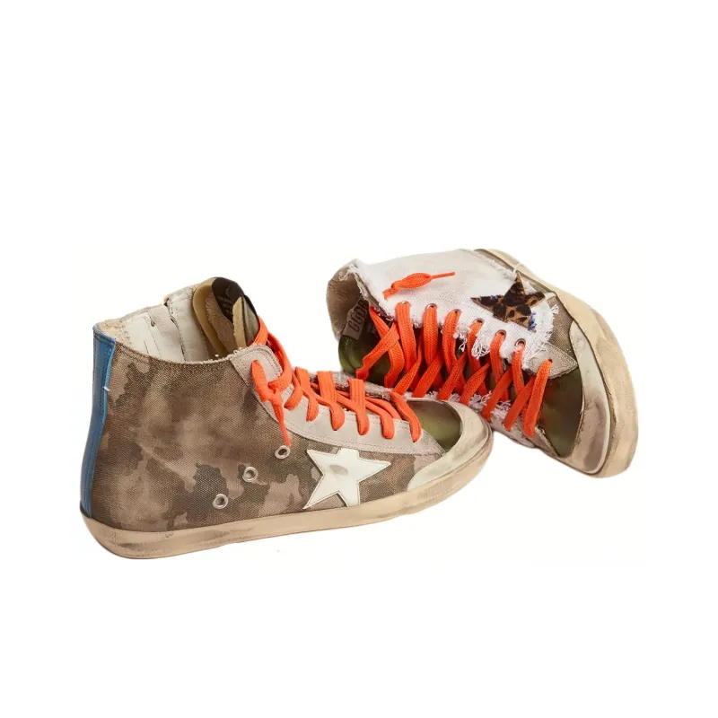 Golden Goose Francy Stylish Skateboarding Shoes Men's Camouflage-2