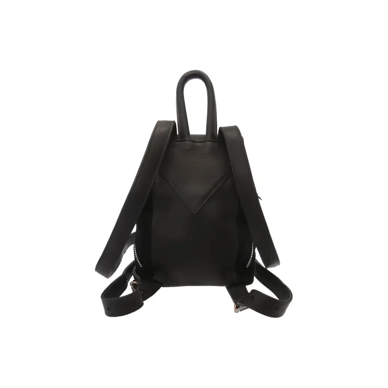 Chrome Hearts Leather Backpack Mini Women's Black-1