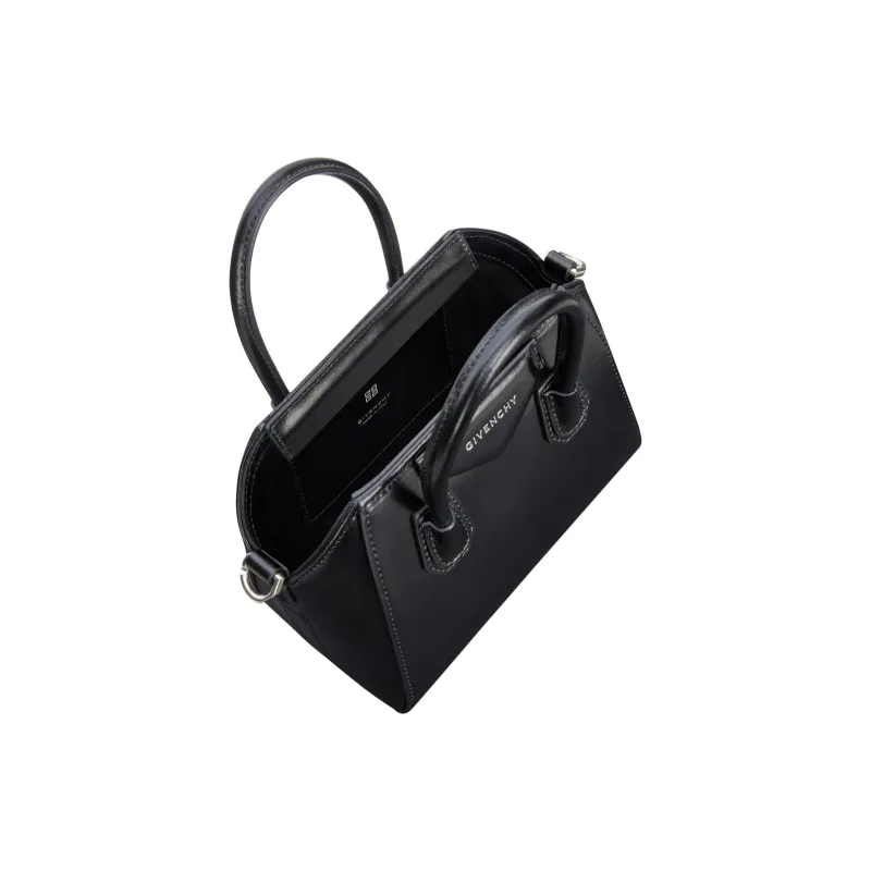 GIVENCHY Lambskin Shoulder Bag Crossbody Bag Handbag Mini Women's Black-3