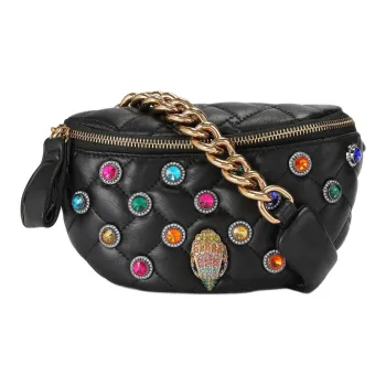 Kurt Geiger London Lambskin Fanny Pack Small Size Women's Black