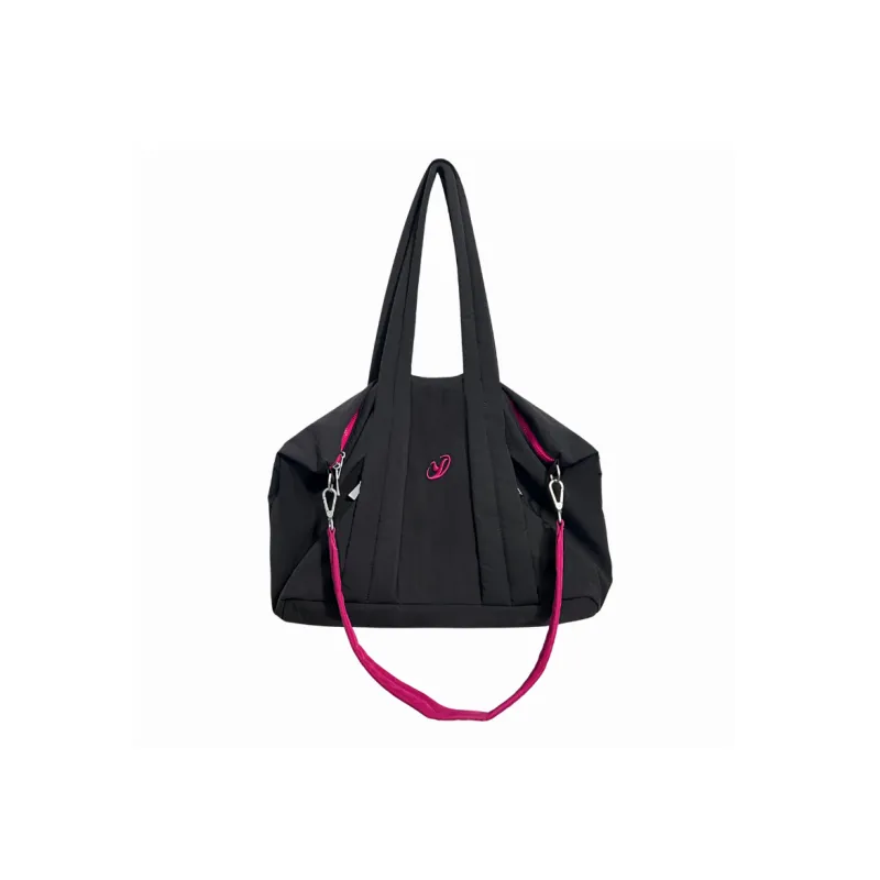 YOOLO Fabric Crossbody One Shoulder Handbags Regular Women's Black Pink-0