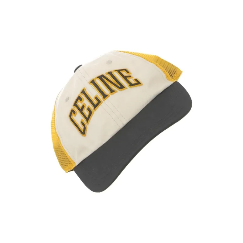 CELINE Cotton Baseball Caps Men's Yellow-1