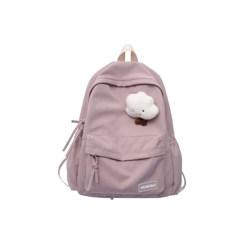 Moonshine Nylon Backpack Students Backpack Backpack Large Size Unisex Black/Gray-26