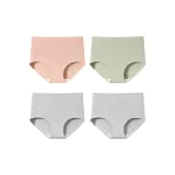 M1150-G Set - Simple High-Rise Style - Shrimp Pink+Green+Gray+Gray (4 pieces)