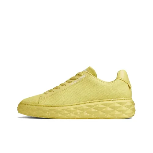 Jimmy Choo DIAMOND LIGHT MAXI/M Skateboard Shoes Women's Low-Top Yellow