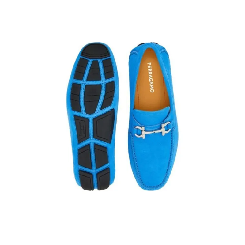 FERRAGAMO Loafers Men's Sky Blue-4