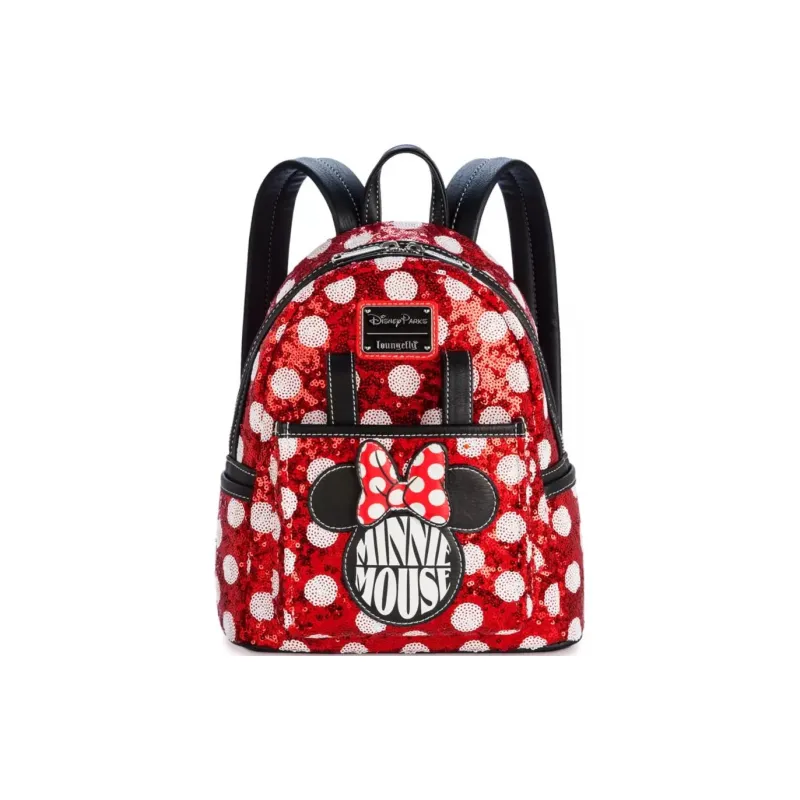 Disney Polyurethane Backpack Mini Women's Red-0