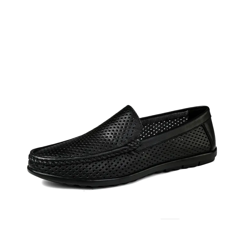 Abango Gommino Loafers Unisex Black/Brown-0