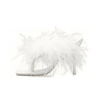Cult Gaia Feather-detail 115mm Pumps