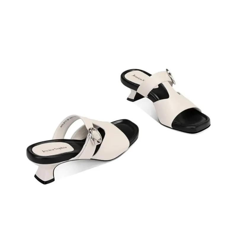 JESSICA SOPHIA Slip-Resistant Abrasion-Resistant Slide Slippers Women's Black-6