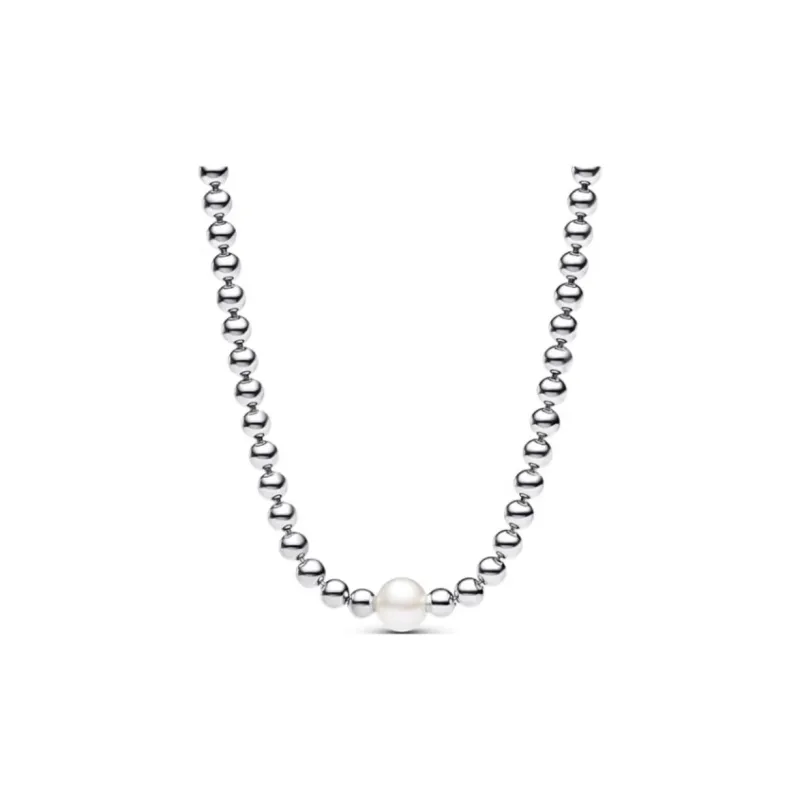 Pandora 925 Sterling Silver Necklaces Women's Silver-0