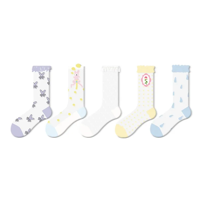 JKN Women's Mid Calf Socks-5