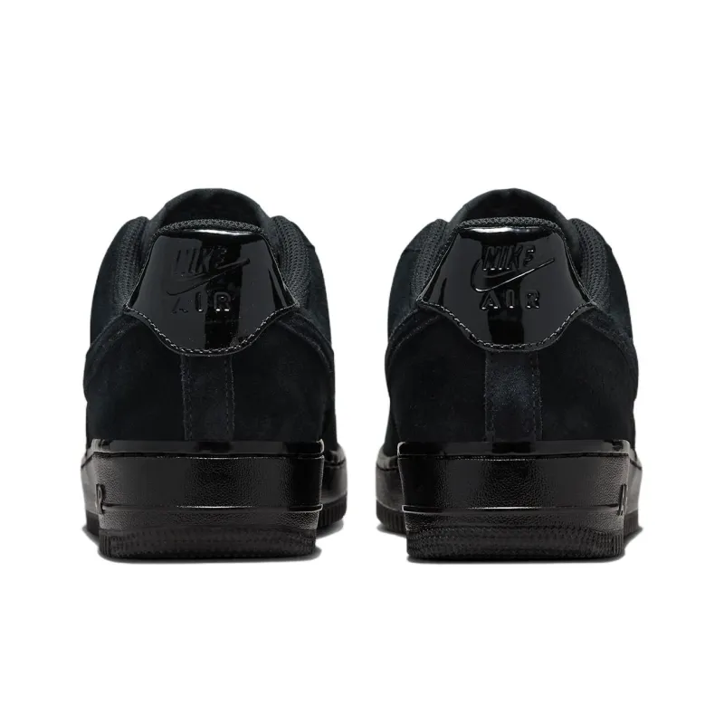 Nike Air Force 1 Low '07 Triple Black Suede Women's-3
