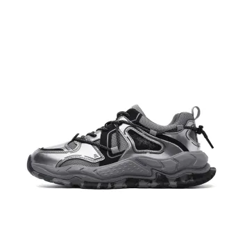 Dickies Abrasion Resistant Slip Resistant Low Top Chunky Sneakers Men's Gunmetal Gray