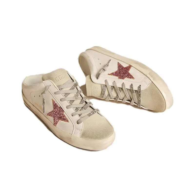 Golden Goose Bio Based Super Star Sabot White Ice Pink Women's-2