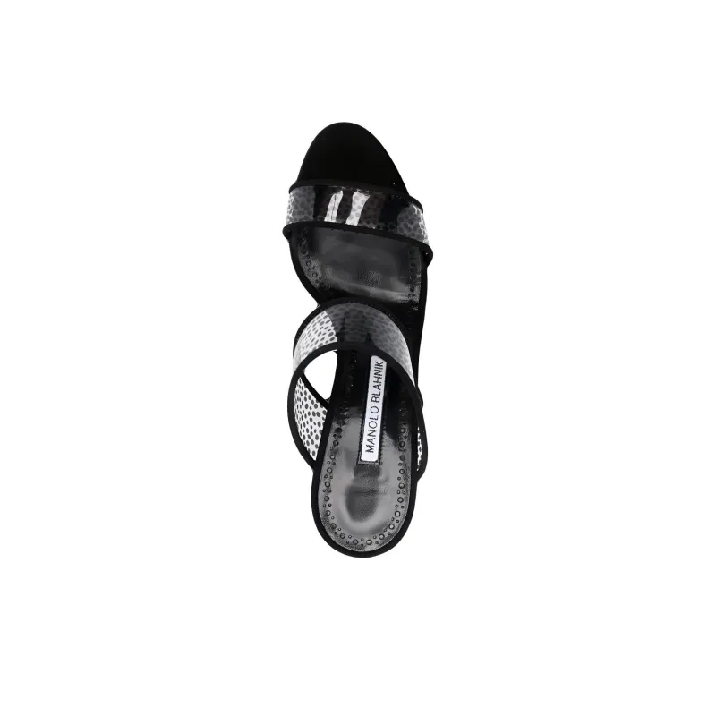 MANOLO BLAHNIK Slide Slippers Women's Black-3