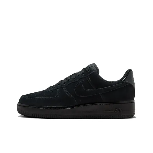 Nike Air Force 1 Low '07 Triple Black Suede Women's