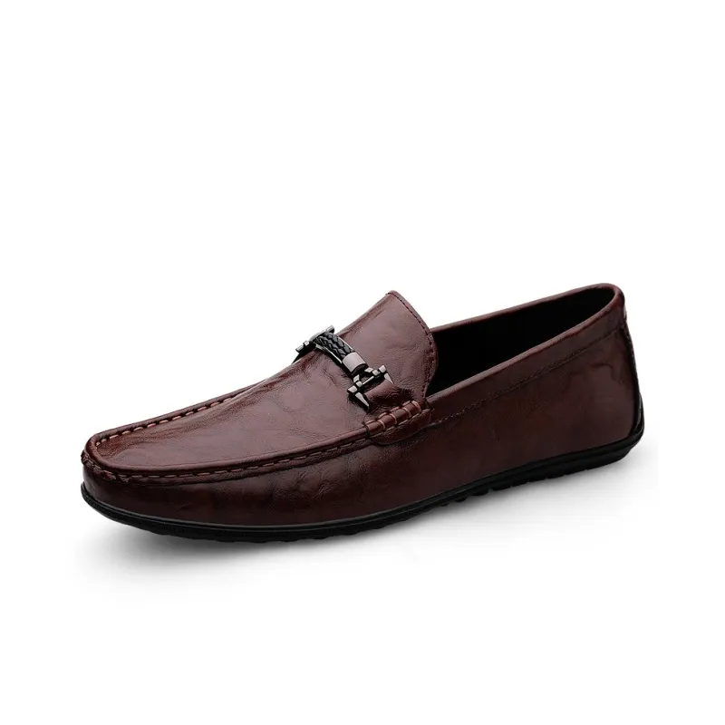 Abango Gommino Loafers Unisex Black/Brown-1