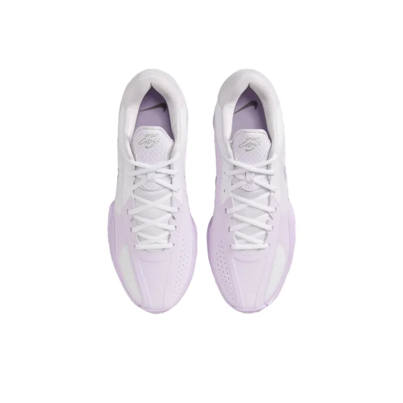 Nike GT CUT CROSS Cushioning, Slip Resistant, Abrasion Resistant Grip Low Top Basketball Shoes Men's White Pink-2