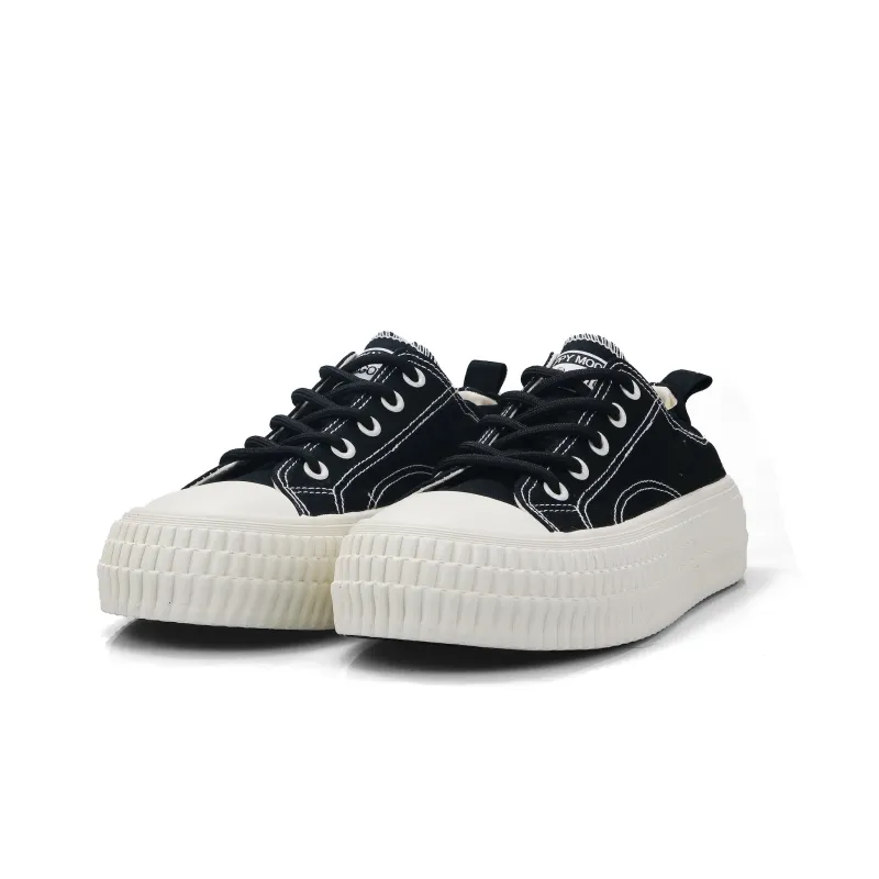B10CROWN Slip Resistant Breathable Lightweight Low Top Canvas Shoes Women's Black-4