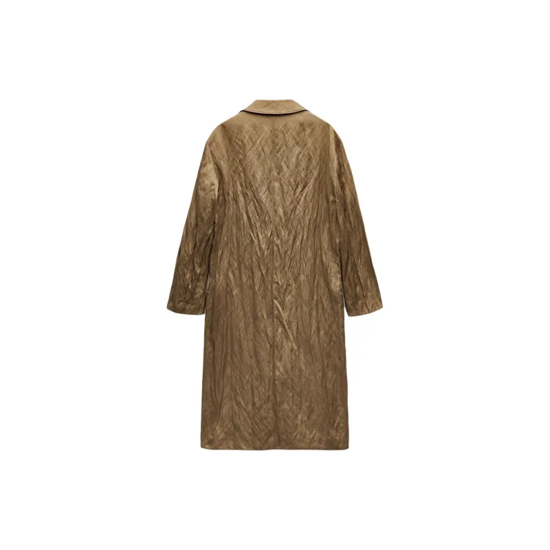 ZARA Jackets & Coats Women's Khaki-1