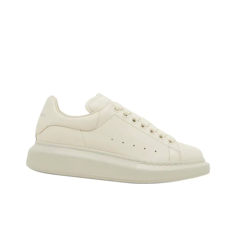 Alexander McQueen Oversized Sneaker Skateboard Shoes Women's Beige-1
