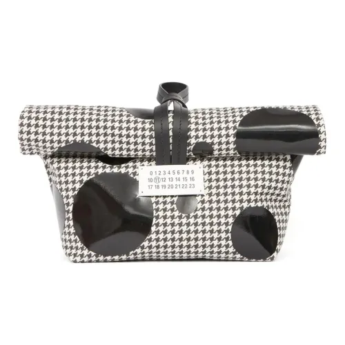 Maison Margiela Cotton Portable Clutch Women's Black & White