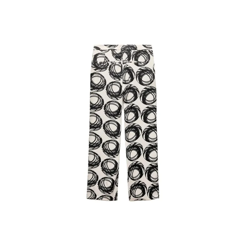 ZARA Casual Pants Women's White-1