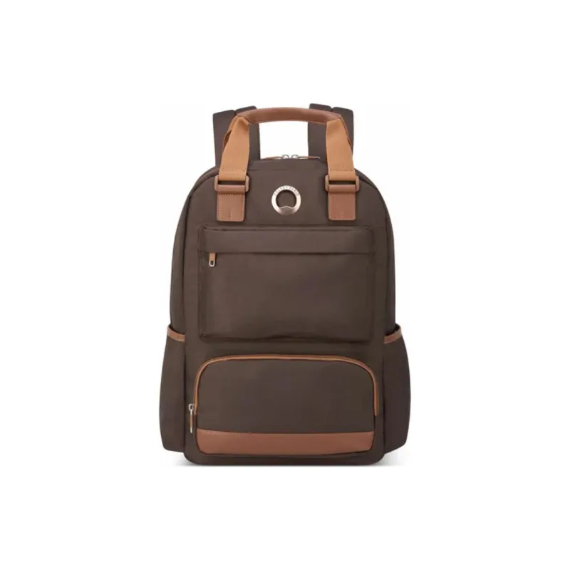 DELSEY Polyester Backpack Large Size Unisex Brown-0