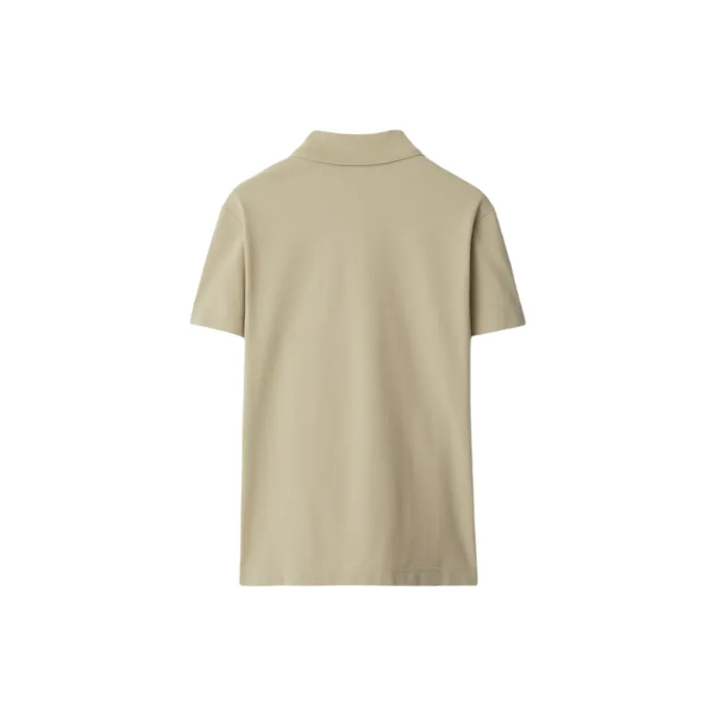 Burberry Logo Embroidered Short Sleeved Polo Shirt-1