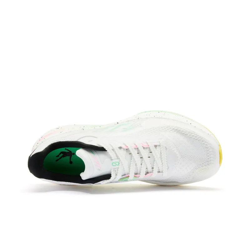 QIAODAN Phantom Running Shoes Men Low Top Jordan White Bright Pink-3