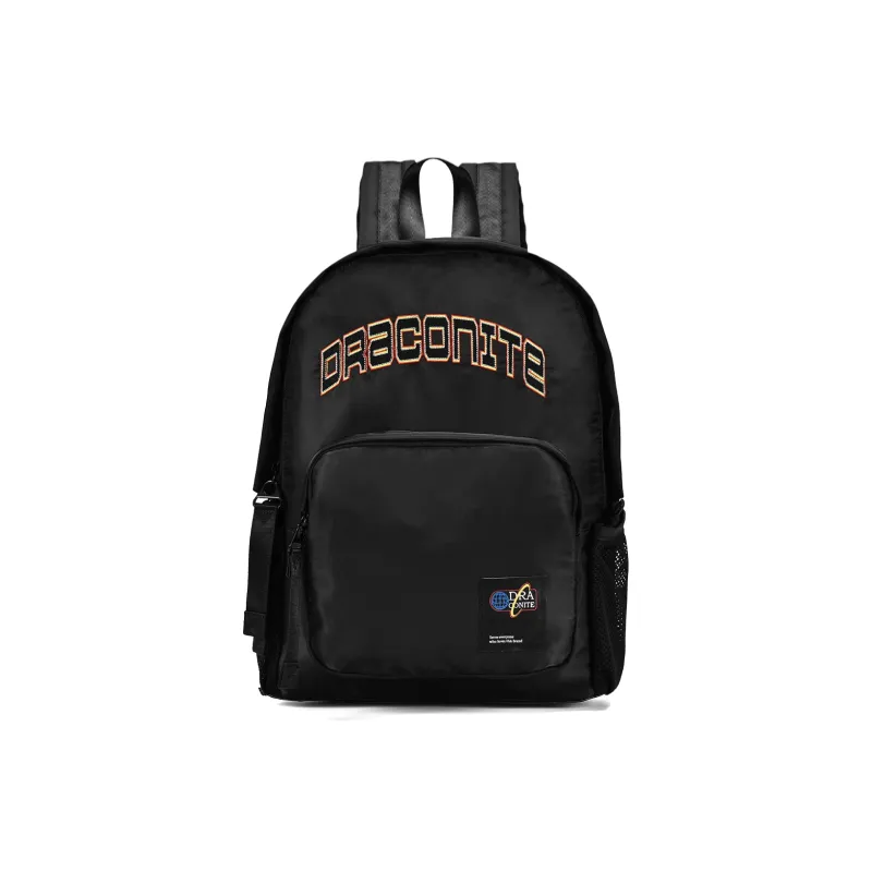 DRACONITE Polyester Students Backpack Regular Unisex Black-0