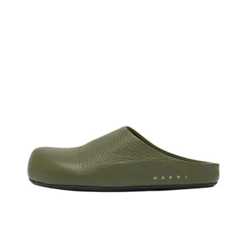 MARNI Slip Resistant Closed Toe Slippers Women's Green