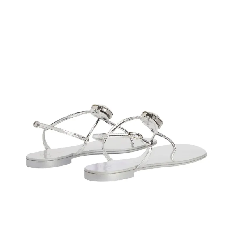 Giuseppe Zanotti Anthonia Metallic effect Flat Sandals Women's-4
