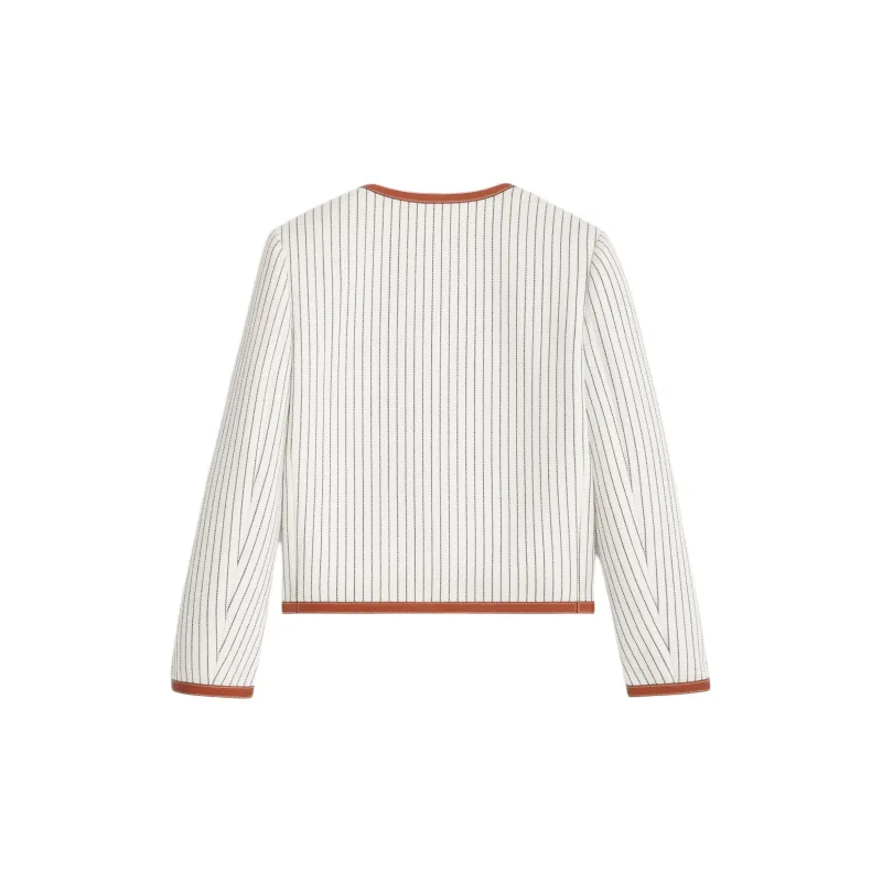 CELINE Chelsea Jacket In Striped Wool-1