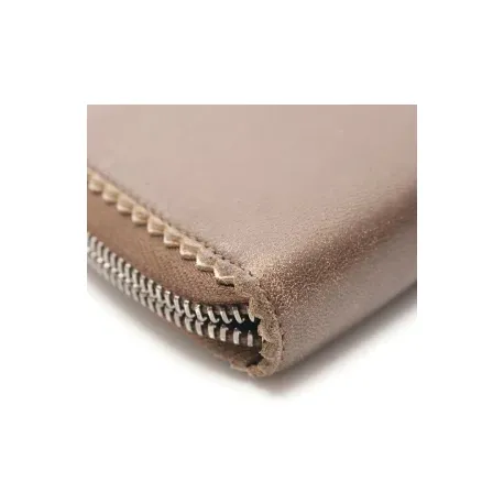 FERRAGAMO Genuine Leather Wallet Women's Chocolate-1