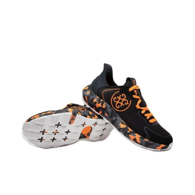 GFORE MG4X2 Low Top Golf Shoes Men's Black Orange-4