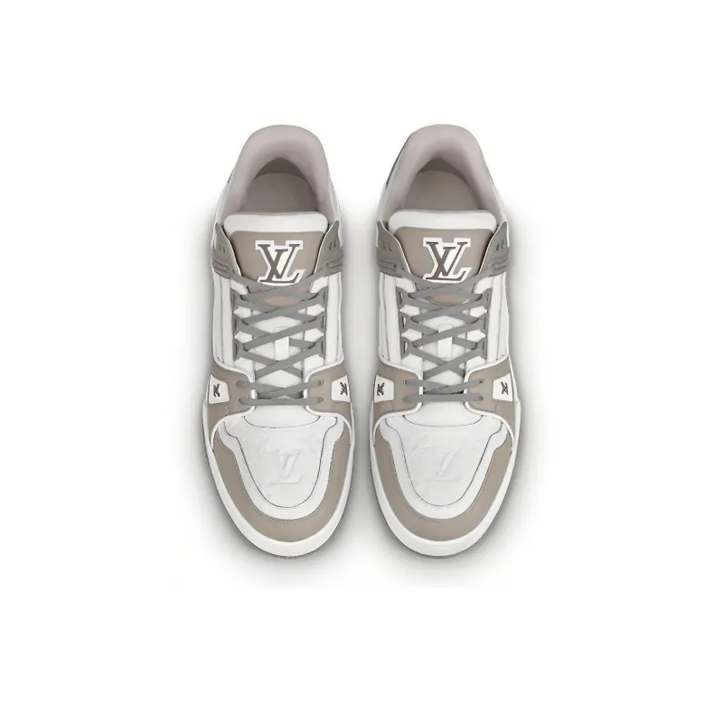 LOUIS VUITTON Trainer Sneakers 'Grey White'-2