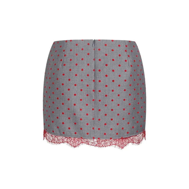 Barb Chill Casual Short Skirts Women's Gray-1
