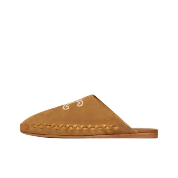 CELINE Triomphe Wrap toe Slippers Men's Brown