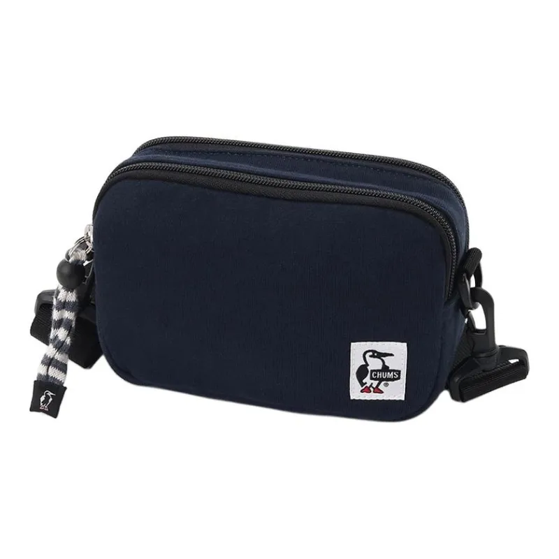 CHUMS Moisture wicking Cotton Crossbody Bag Shoulder Bag Unisex Marine Blue-0