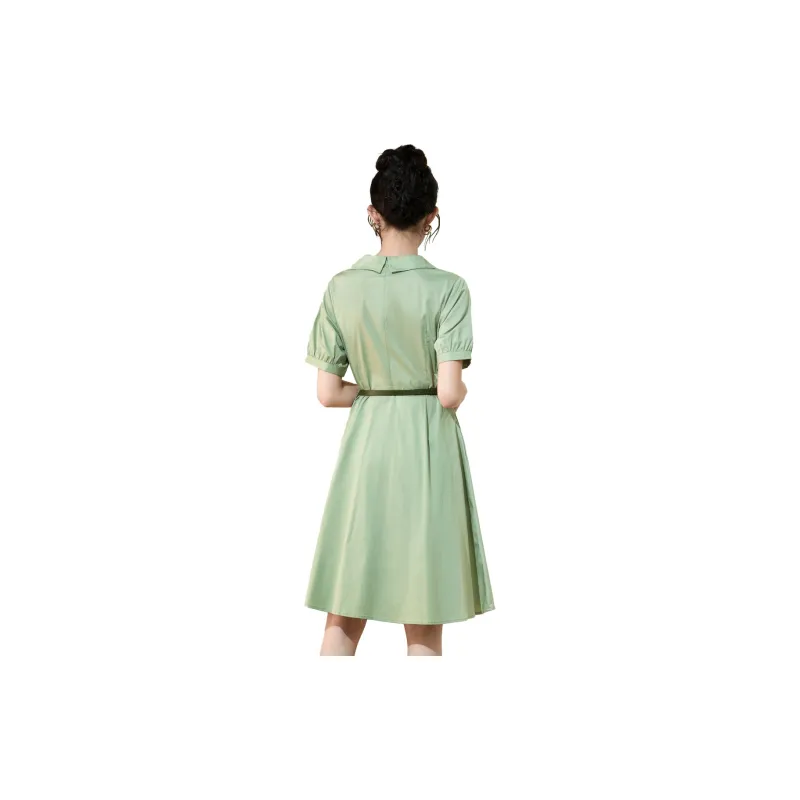 SMEN Short Sleeved Dresses Women's-2