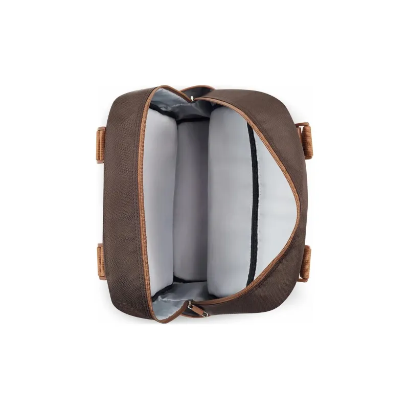 DELSEY Polyester Backpack Large Size Unisex Brown-3