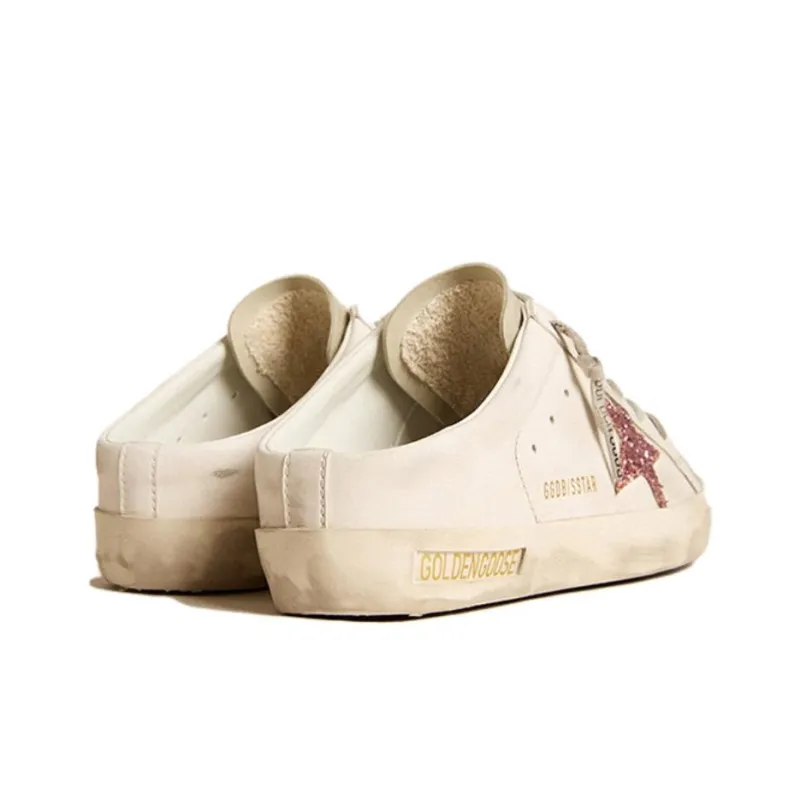 Golden Goose Bio Based Super Star Sabot White Ice Pink Women's-3