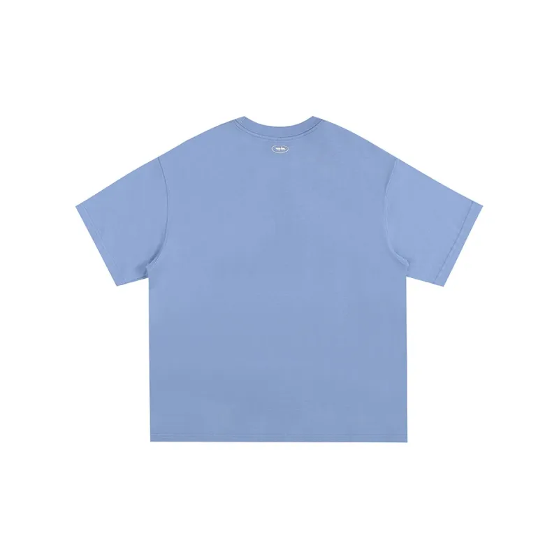 WILDX Summer Basic LOGO Short Sleeved T Shirts Unisex-33