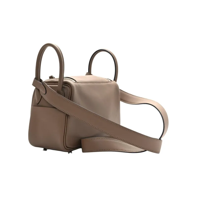 HERMES Lindy Swift Calfskin Handbag Shoulder Bag Crossbody Bag Mini Women's D0Beige Weimar Dog Beige-1